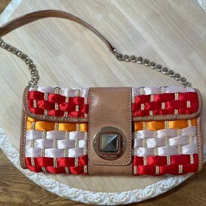 Kate Spade Woven Ribbon/Straw Purse